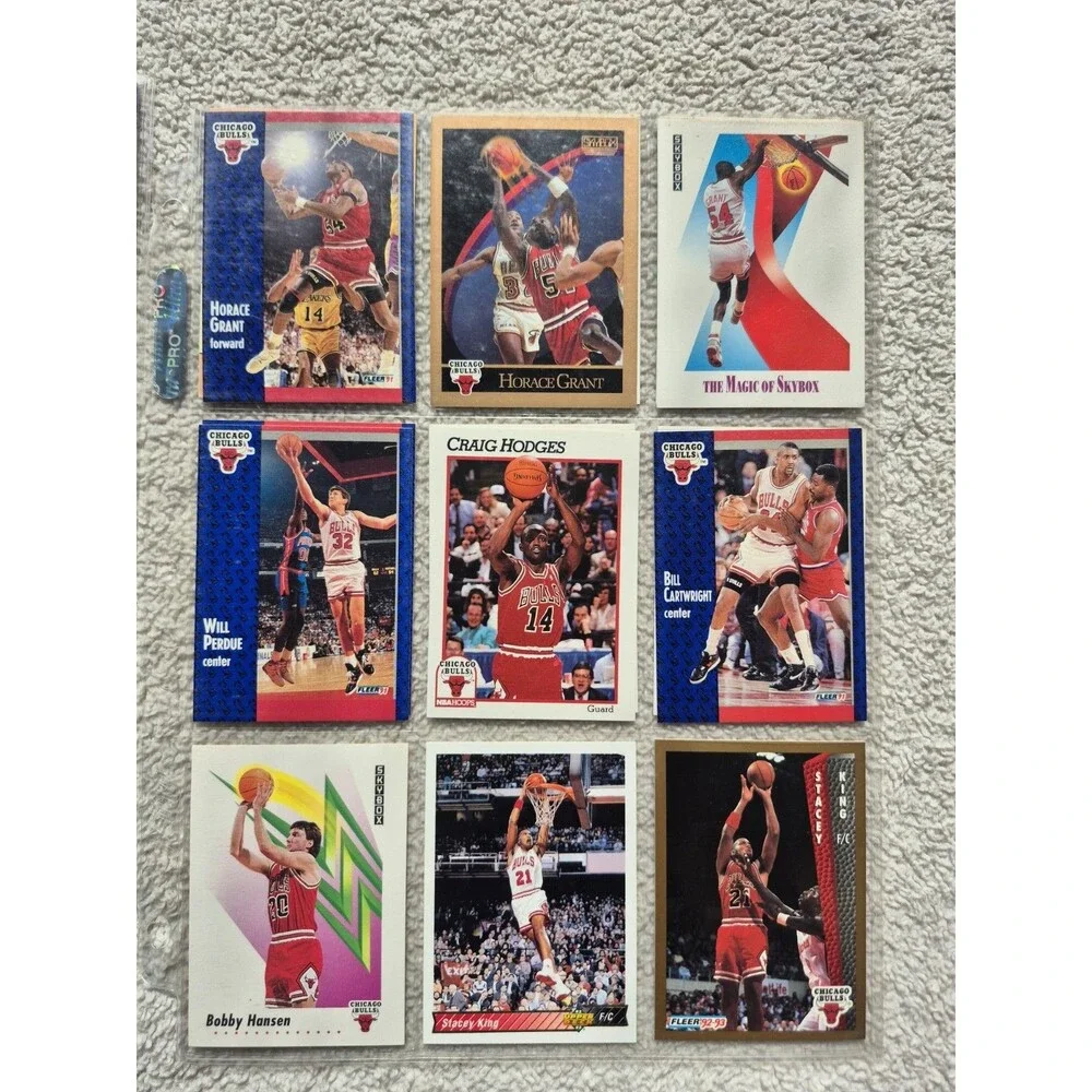 Chicago Bulls Lot of 15+ Cards – Scottie Pippen, Horace Grant, B.J....